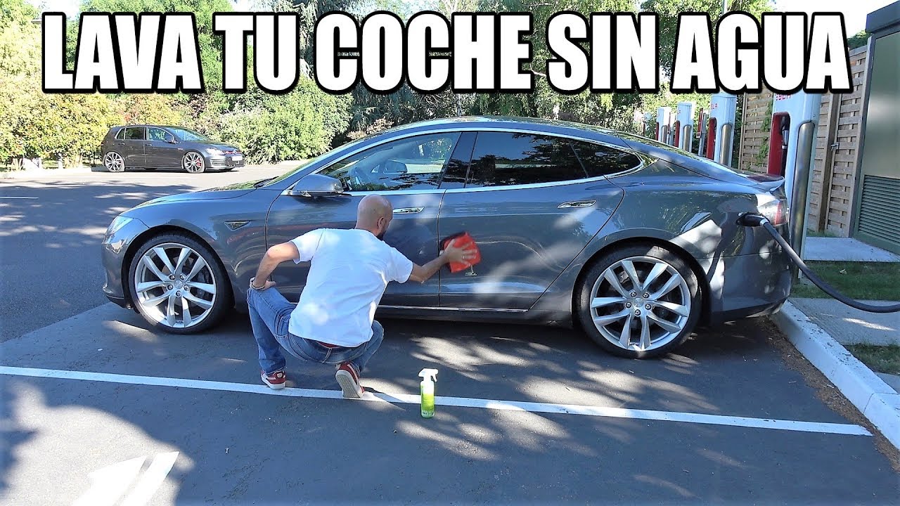 Cómo lavar tu Tesla en un Supercharger ¡sin agua! 💧