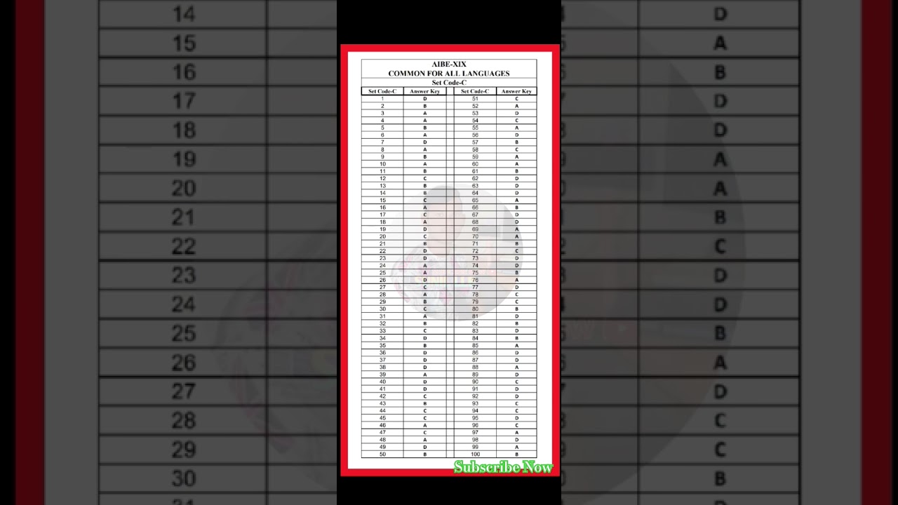 AIBE 19 answer key Set C | Set C answer key AIBE | All india bar exam answer key #aibe #answerkey