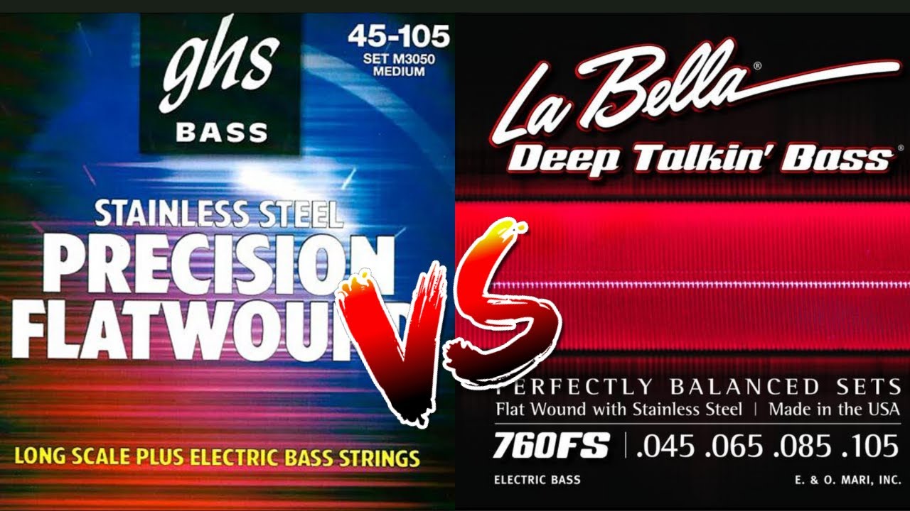 Bass Strings Test, no Talking. GHS Precision Flats VS LaBella Deep Talkin` Bass - YBRA LIRA