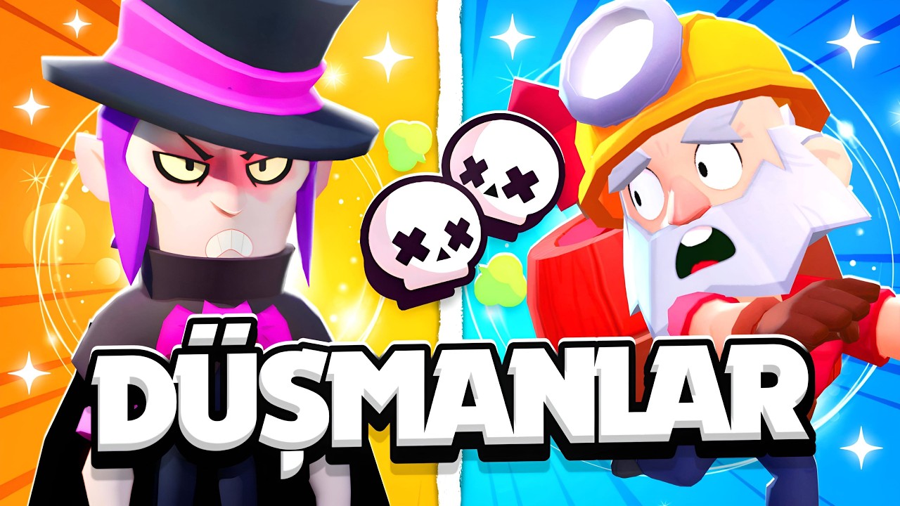 10 Yaşındaki Takipçimle Bütün DÜŞMAN Karakterleri Oynadık! 😈 | Brawl Stars