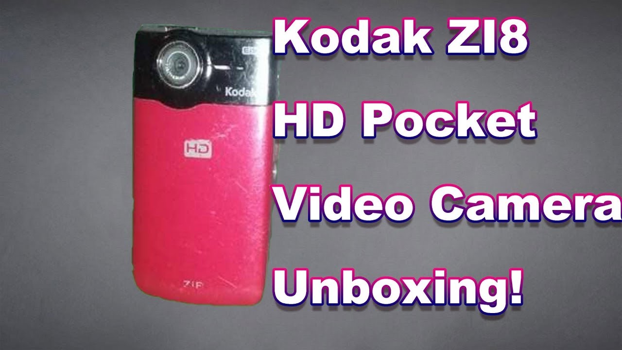 Kodak ZI8 HD Pocket Video Camera Unboxing
