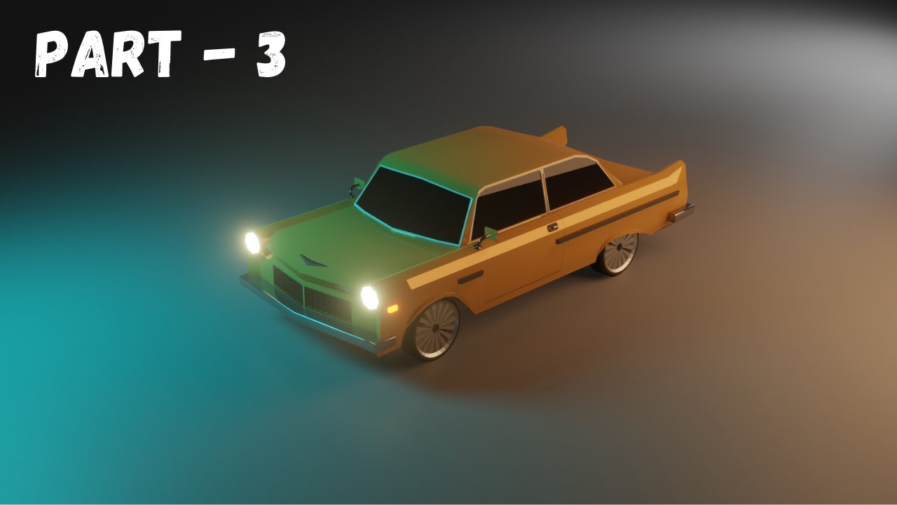 Low Poly Car  |  Part-3  |  Blender  |  Tutorial |  #blender2.9 #blender #3d #modelling