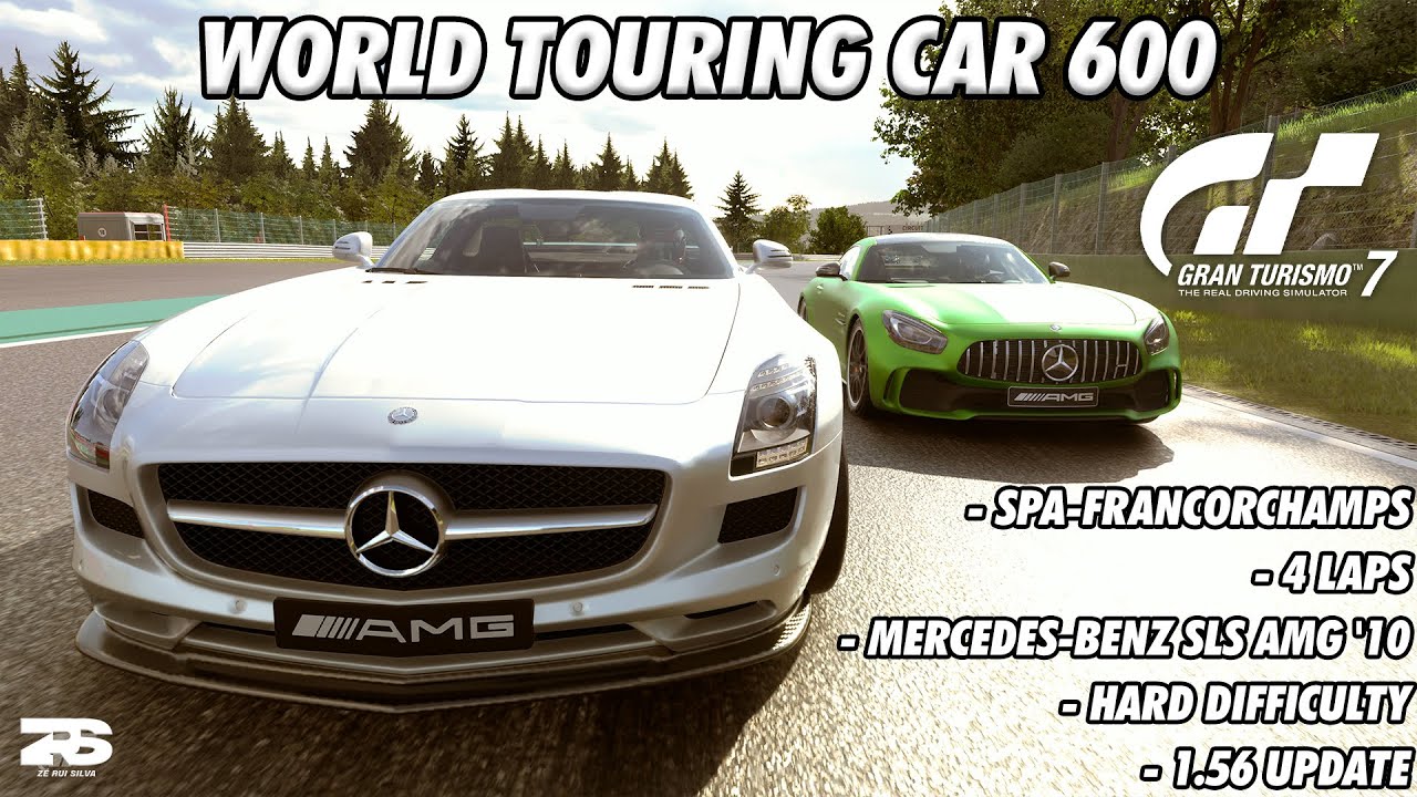 Gran Turismo 7 - World Touring Car 600 (Spa-Francorchamps) | Mercedes-Benz SLS AMG '10 (1.56 Update)