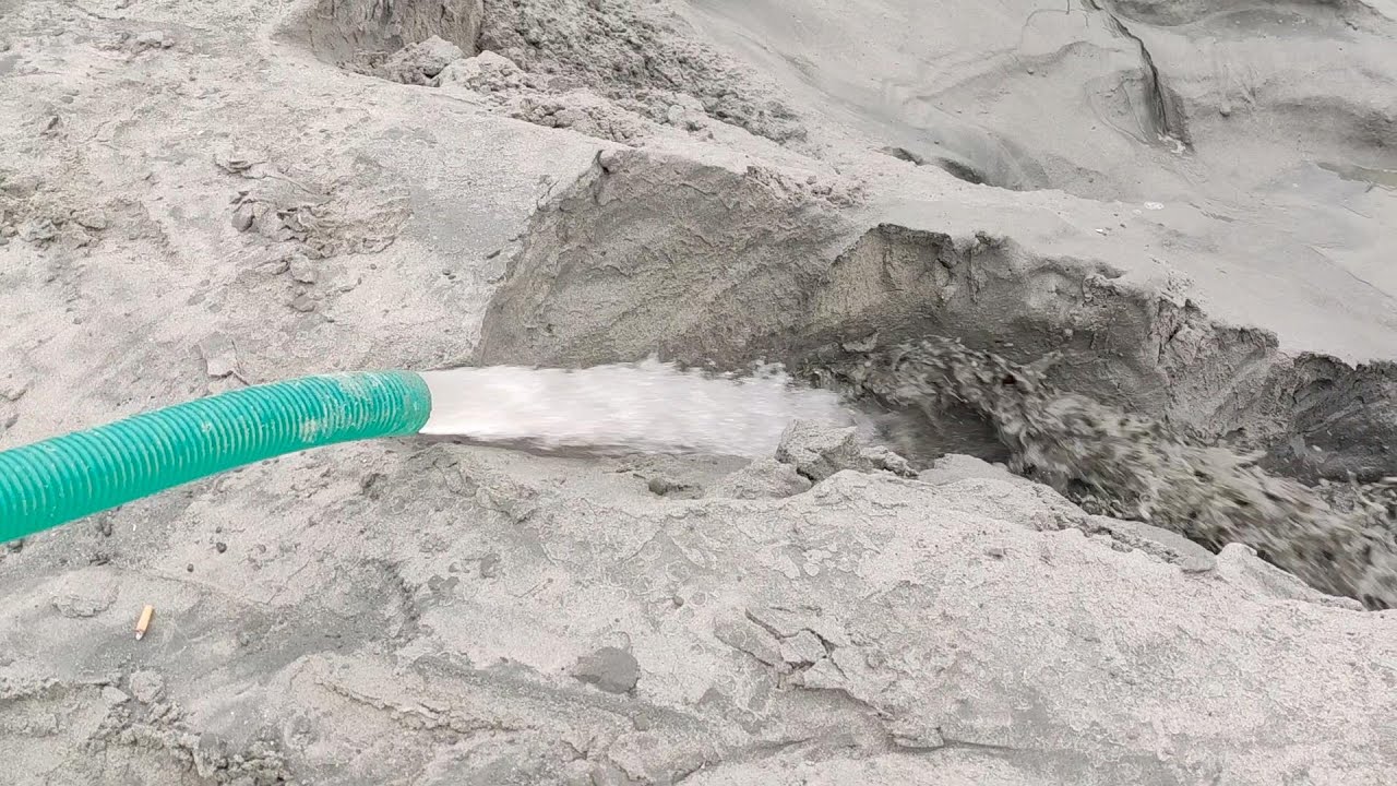 Sand Sluicing in Action: A Masterclass in Moving Tons of Sand with Water | Sand Flow Chronicles