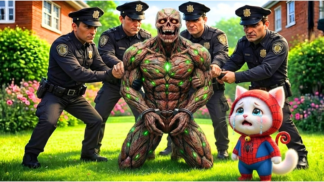 🚨 Monster Breaks Into Kitten’s Home! Baby Kitten Crying When Police Appear! | AI Cat Story