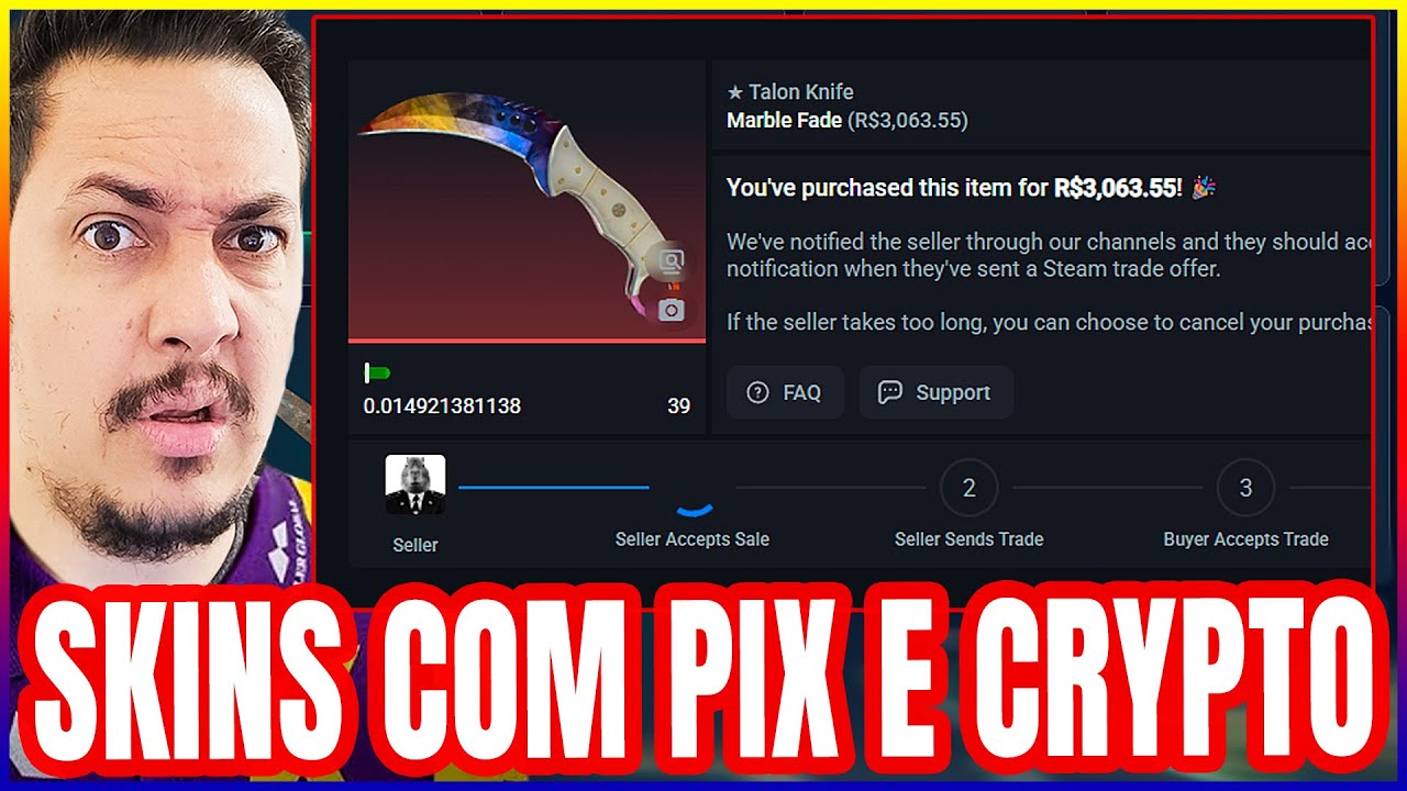 COMO DEPOSITAR SALDO NO CSFLOAT NO PIX UTILIZANDO CRIPTOMOEDAS #canalnoobgo #skinscs2