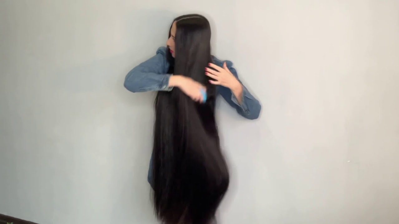Hair brushing, hair play, hair smell preview Happy new year 🎄🎁