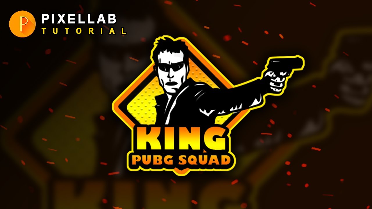 How to make gaming LOGO || mascot logo in pixelab on Android mobile phone || PUBG logo