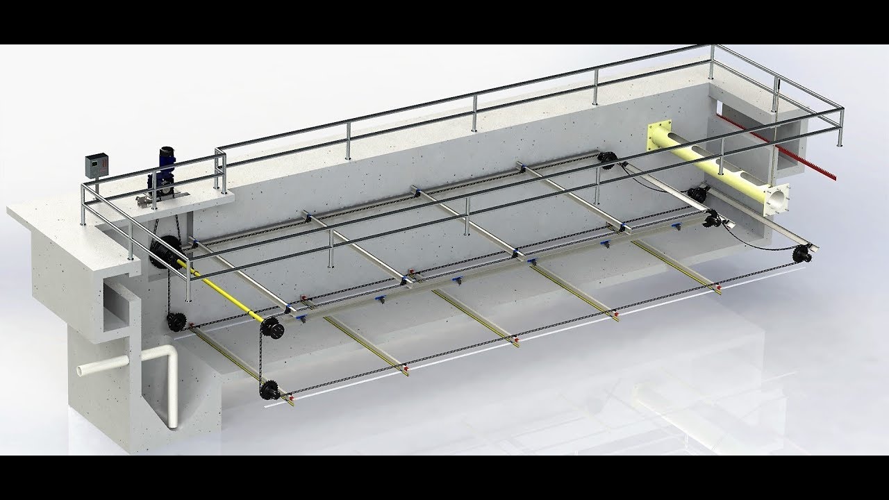 Rectangular clarifier animation