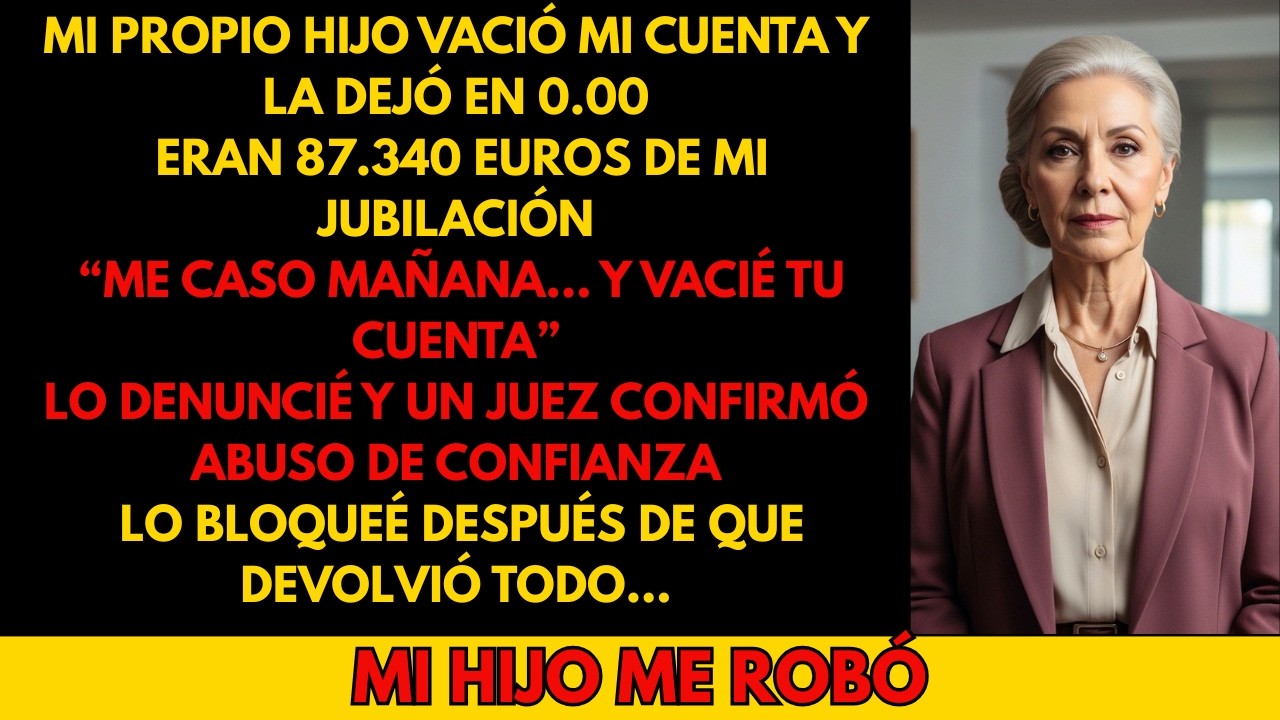 Mi Hijo Llamó: “Me Caso Mañana… Y Vacié tu Cuenta. Ya no la Necesitas, Vieja”