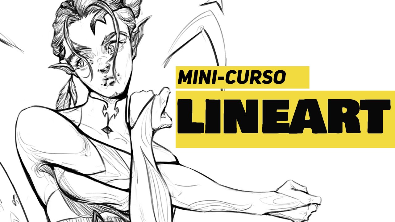 Conquiste uma LINEART de nível PROFISSIONAL | Mini-curso GRATUITO de Lineart
