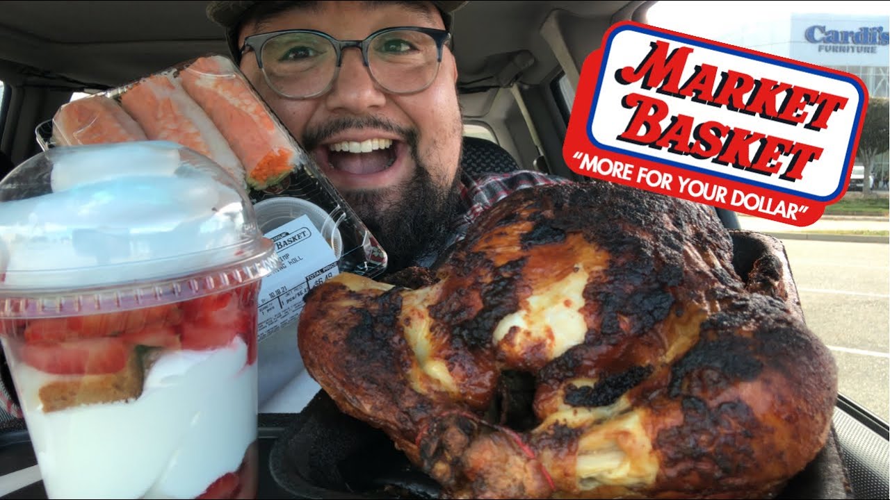 We’re Back at Market Basket 🍗 Their Famous ROTISSERIE CHICKEN + Why Is It Always A ZOO In There?!
