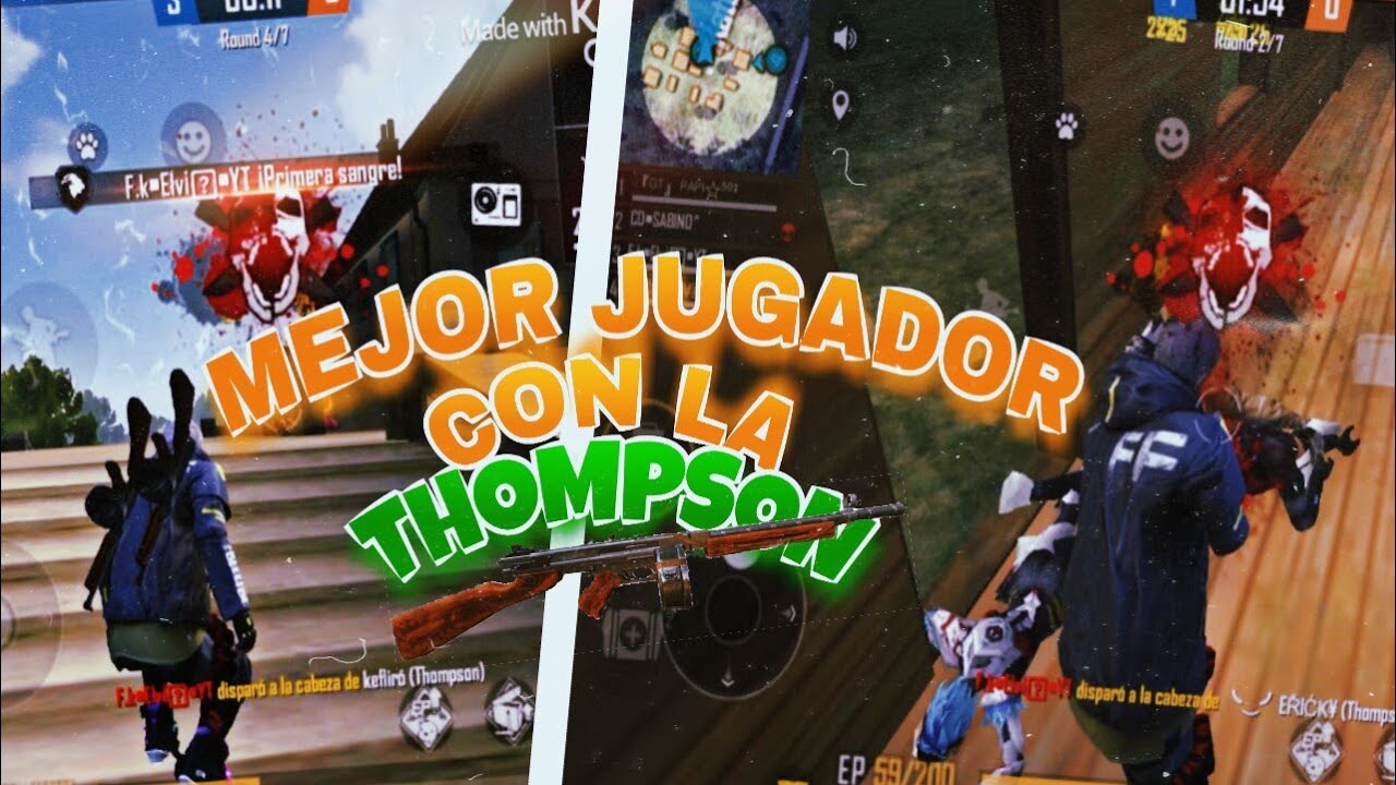 EL MEJOR JUGADOR CON LA THOMPSON - EL REY THOMPSON EN FREE FIRE 2020