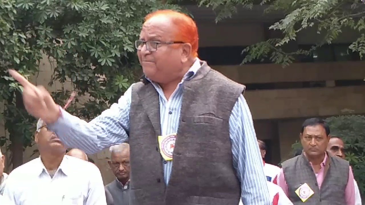 EPS95 NAC Mr Vinodkumar ji Varma , National Working President  addressing in Delhi agitation