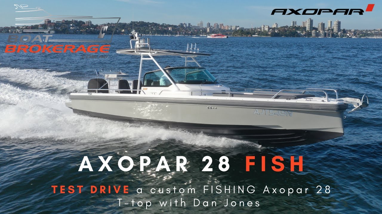 Axopar 28 FISH — кастомная рыболовная лодка Axopar 28 T-top — ТЕСТ-ДРАЙВ с Дэном Джонсом