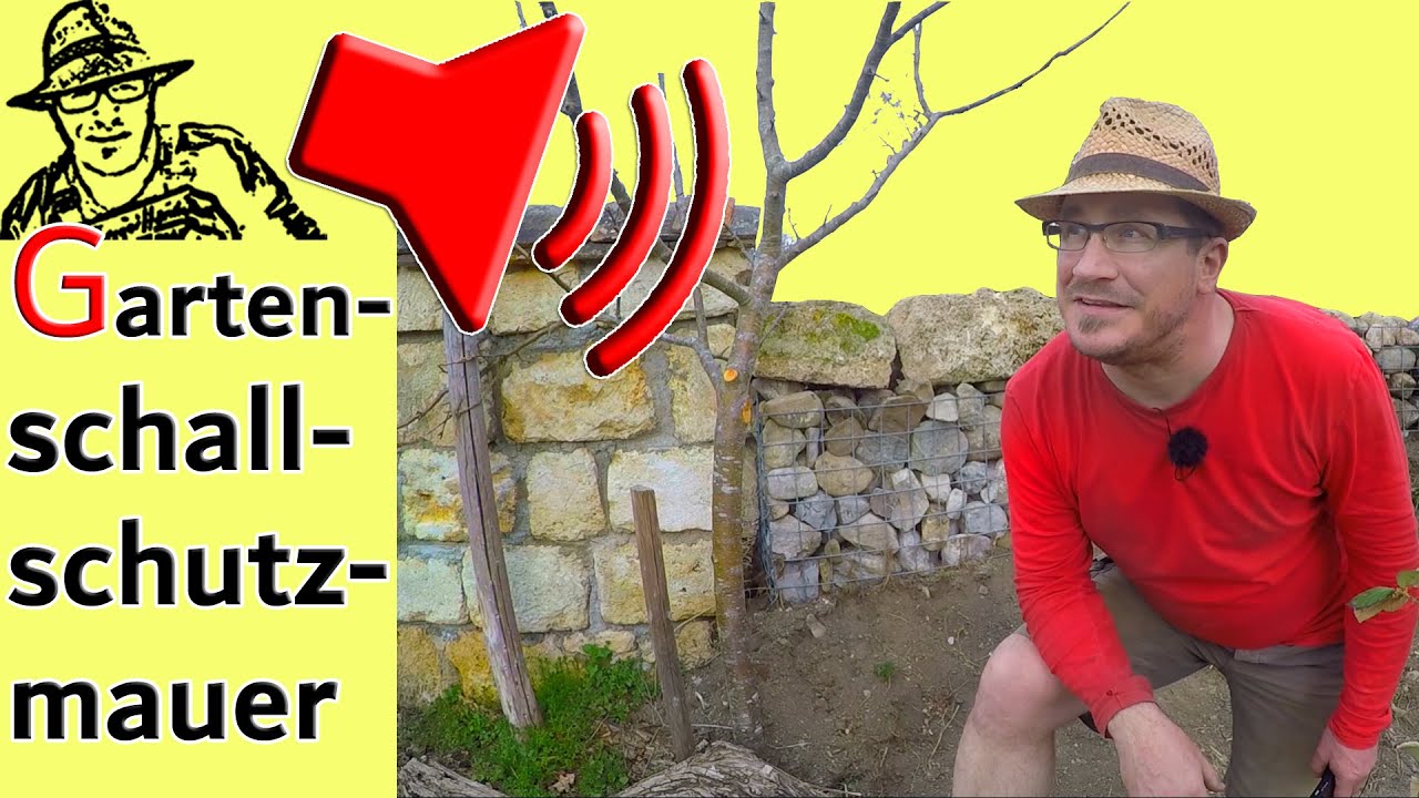 Gartenmauer für Schallschutz selber bauen - für ganz wenig Geld