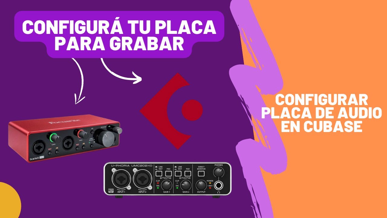 Como CONFIGURAR PLACA DE AUDIO para GRABAR en CUBASE