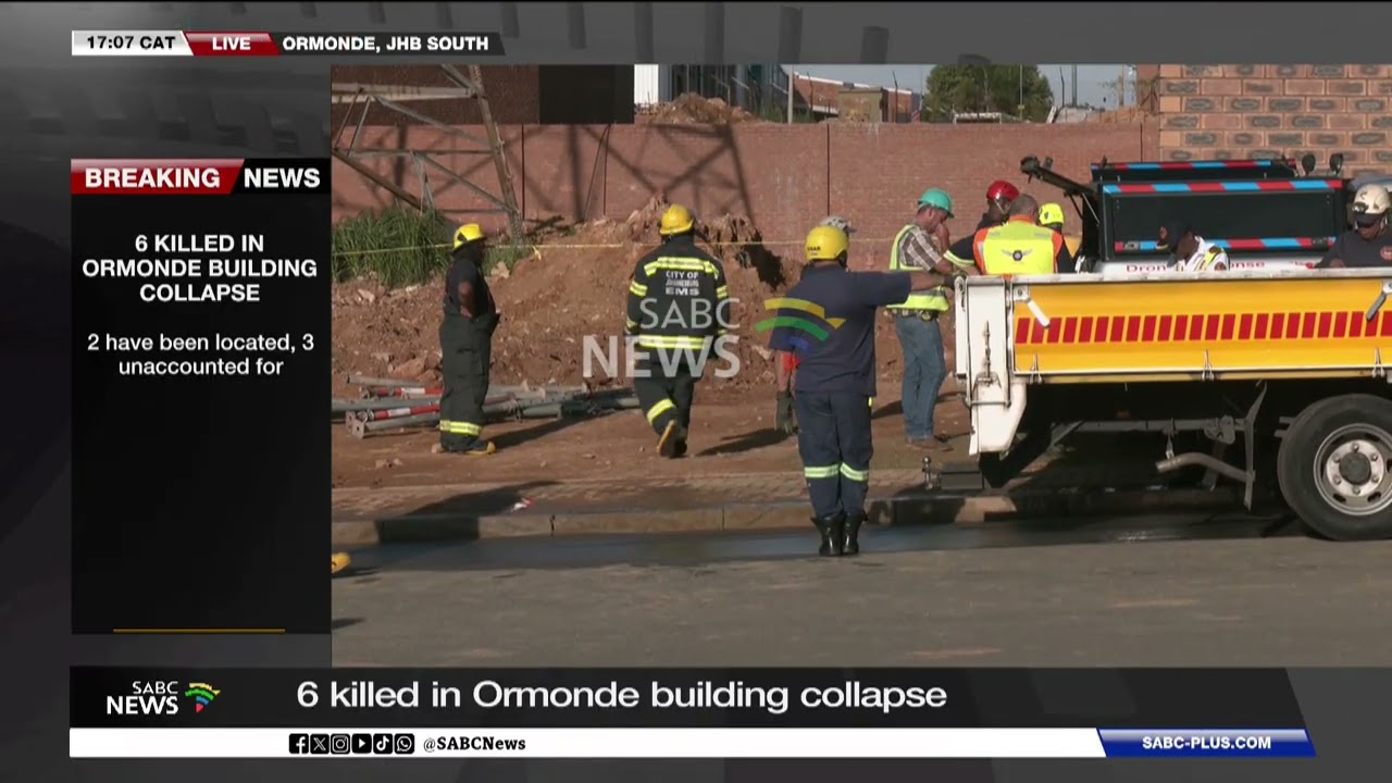 Collapsed Building | Rescue workers still at the scene in Ormonde