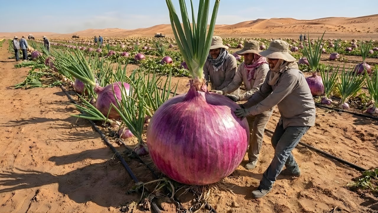 Unbelievable! They Grew Onions in the Desert — From Sand to Onion Processing Factory
