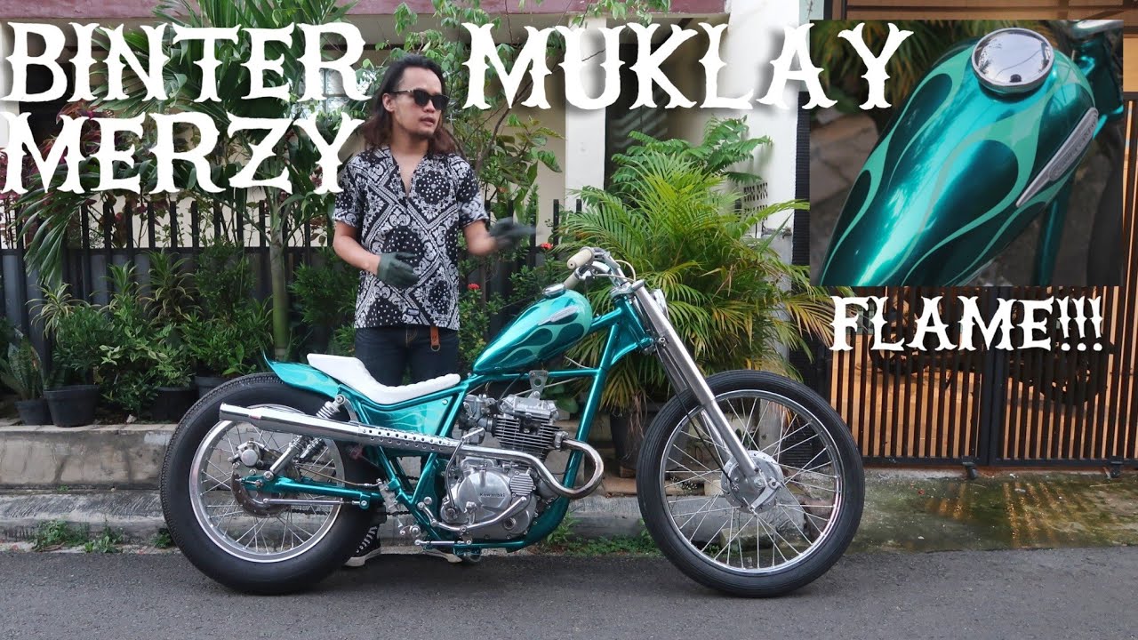 KAWASAKI BINTER MERZY KZ 200 MUKLAY! SEGER BANGET DILIATNYA! cat by BRONX CUSTOM PAINT