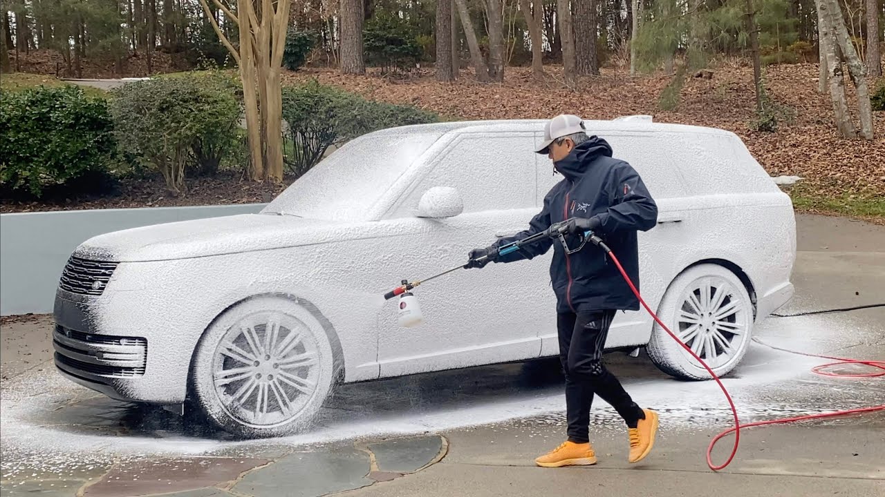 Full Video of Washing & Detailing  2023 Range Rover First Edition LWB On Inauguration Day