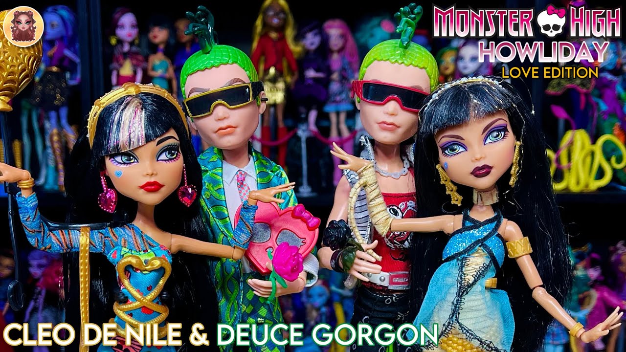 Monster High Howliday Love Edition Cleo De Nile and Deuce Gorgon Doll Review and Unboxing!