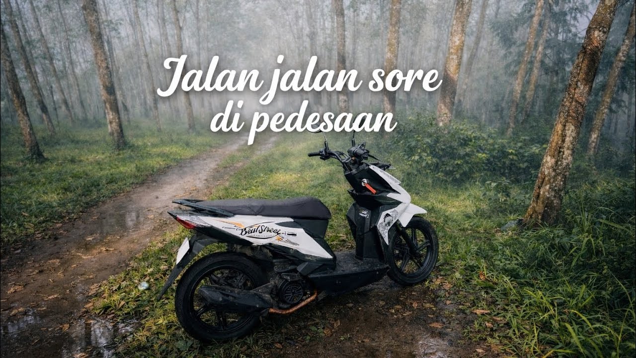 Jalan jalan sore di pedesaan 