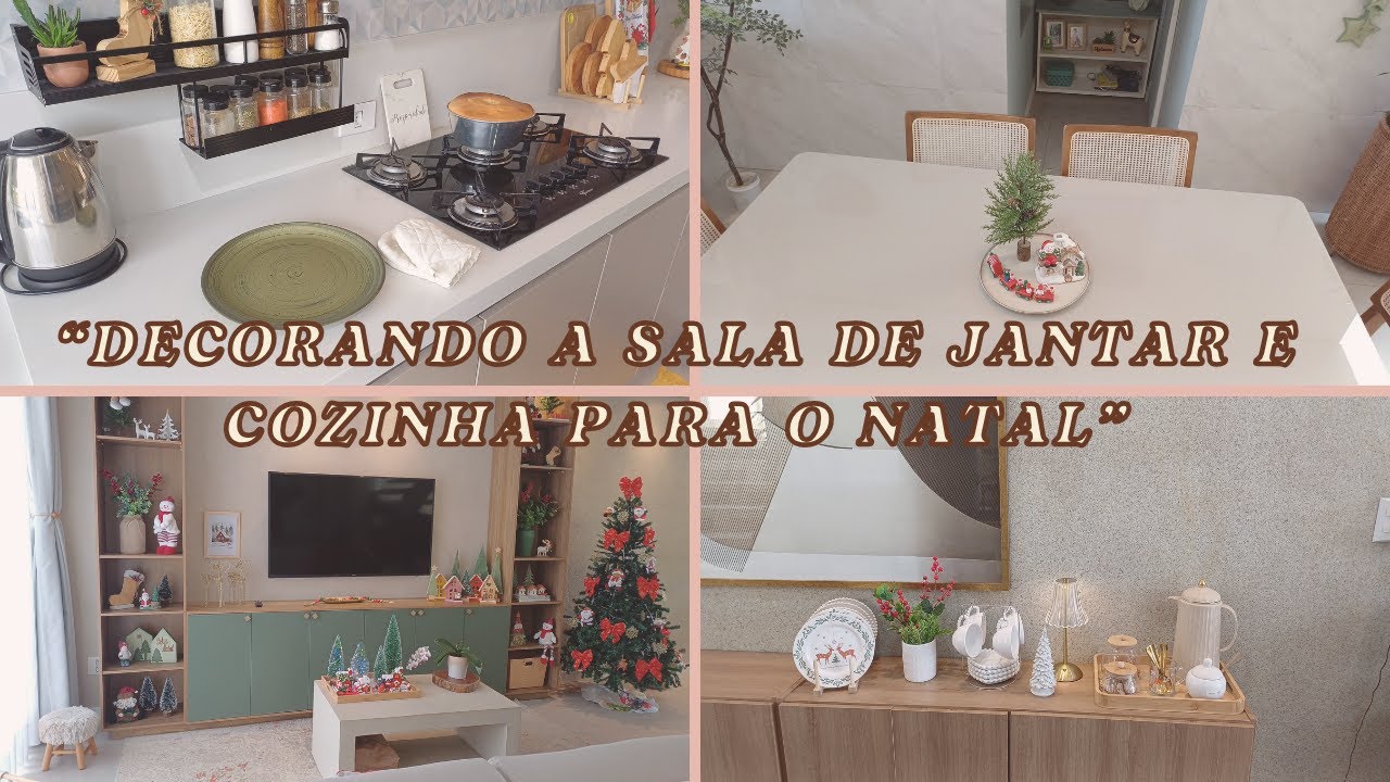 Decoração de Natal na Sala de Jantar e Cozinha | Carla Oliveira