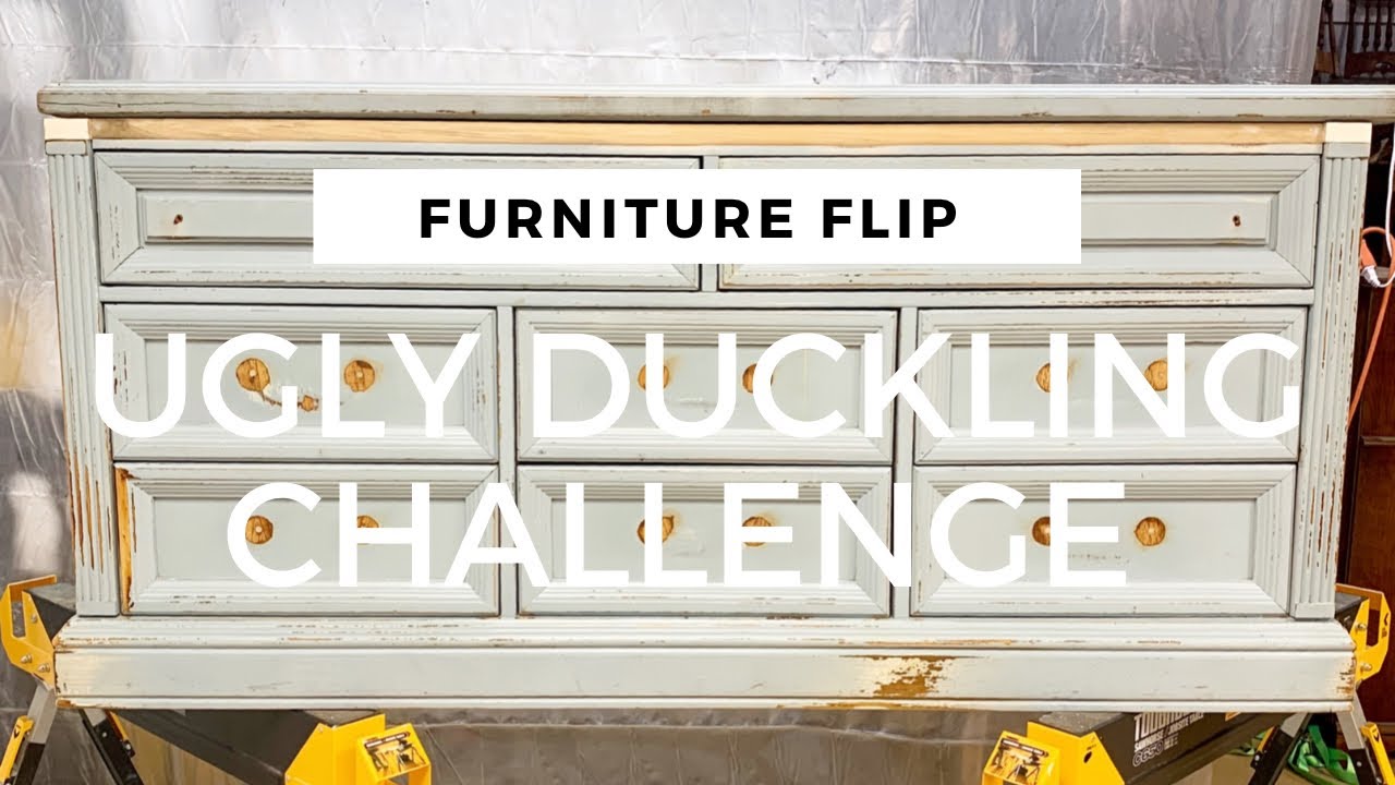 Ugly Duckling Challenge Fall 2022 // Flipping Furniture // Furniture Makeover // Can we save this???