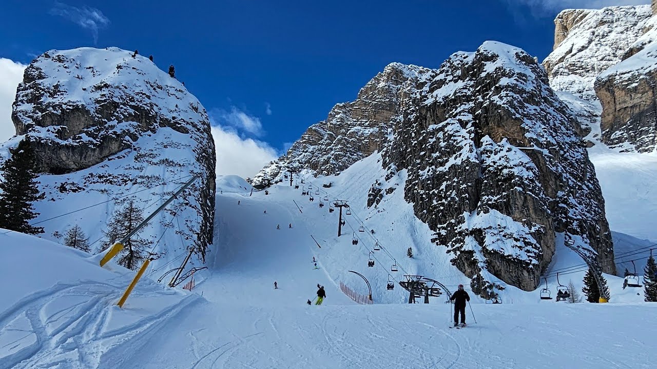 Narty w Dolomitach 03.2024 - cz.4 Lagazuoi, 5 Torri  i Cortina D'Ampezzo