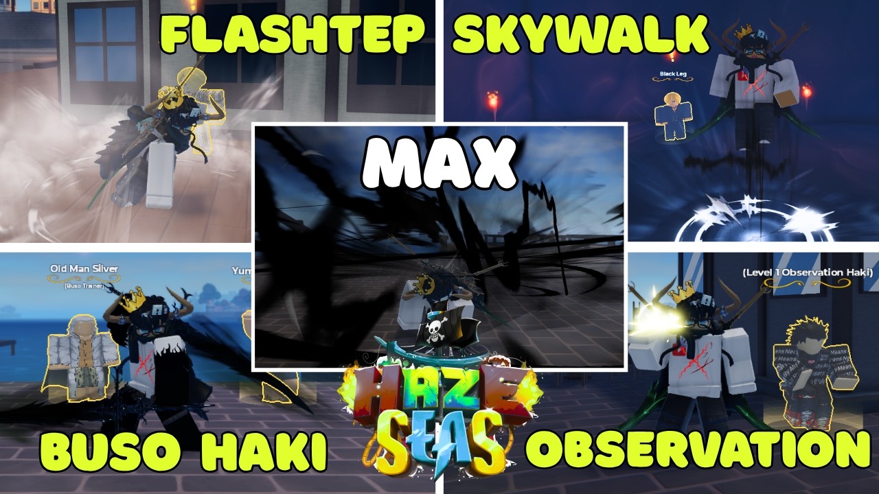 How To Get And Upgrade Every Important Skills And Haki (UPDATED) in Haze Seas! | ROBLOX | HAZE SEAS