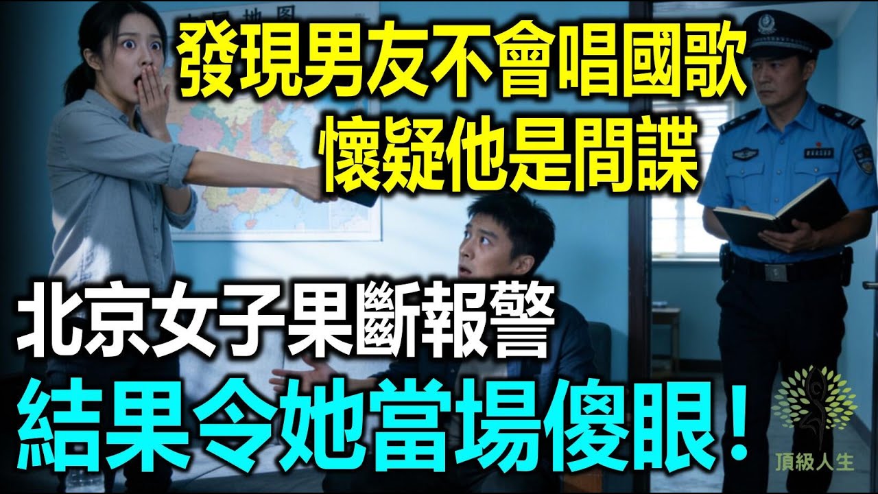 發現男友不會唱國歌，懷疑男朋友是間諜，北京女子果斷報警，結果令她當場傻眼
