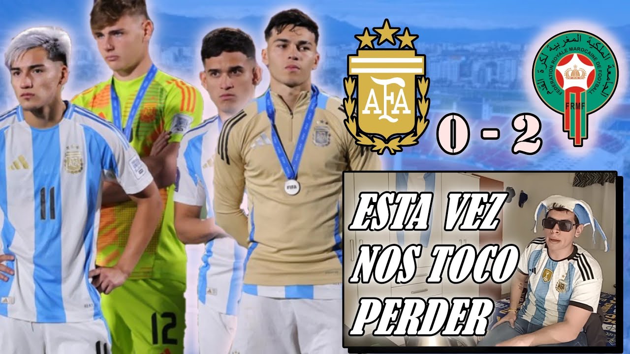 CABEZA EN ALTO MUCHACHOS | ARGENTINA 0 Marrueco 2 / FINAL Mundial Sub-20 (Reaccion)