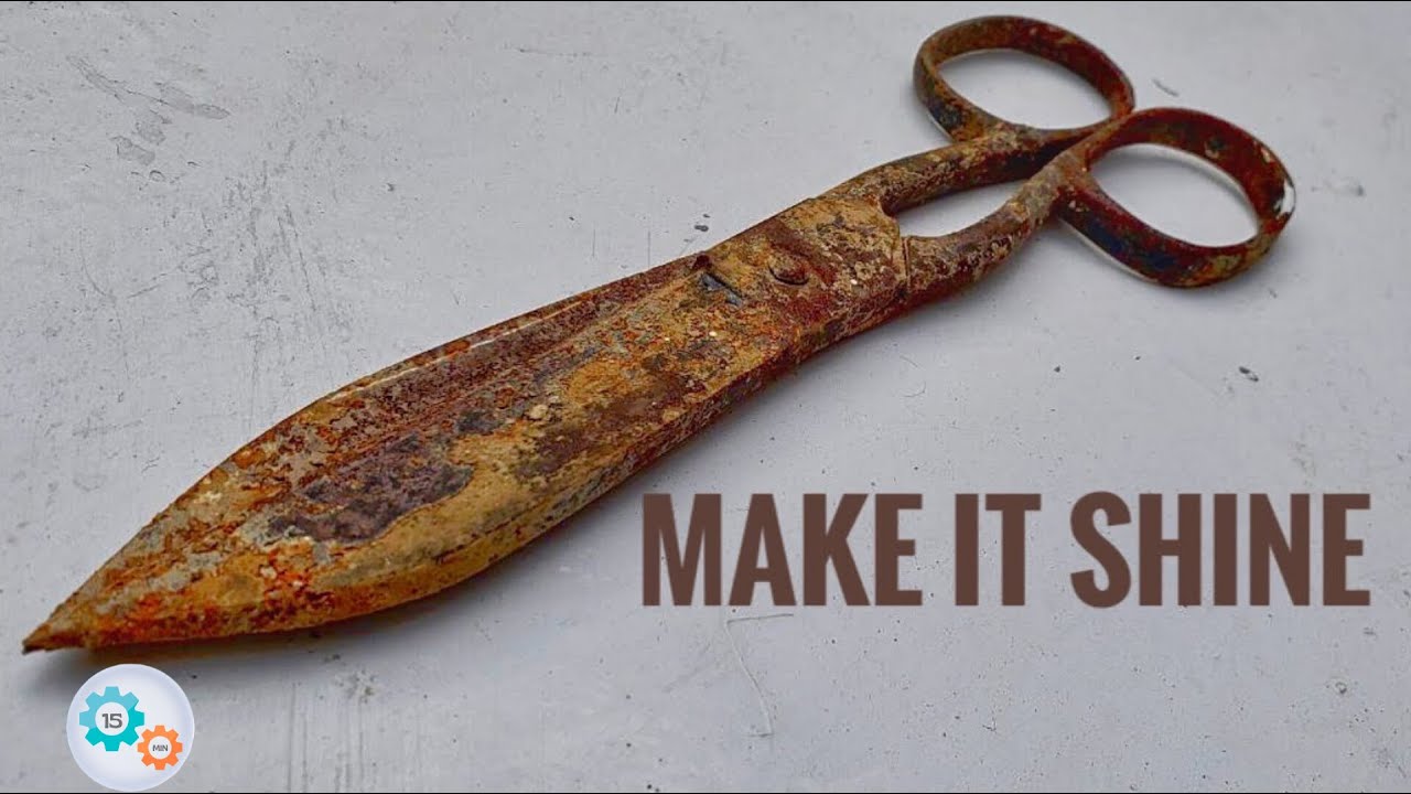Old Useless Scissors Restoration | 15 MIN RESTORATION