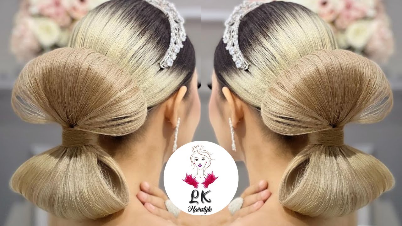 How to create a bow with hair|bow bun natural hair|LK Hairstyle@ambersmakeover7252