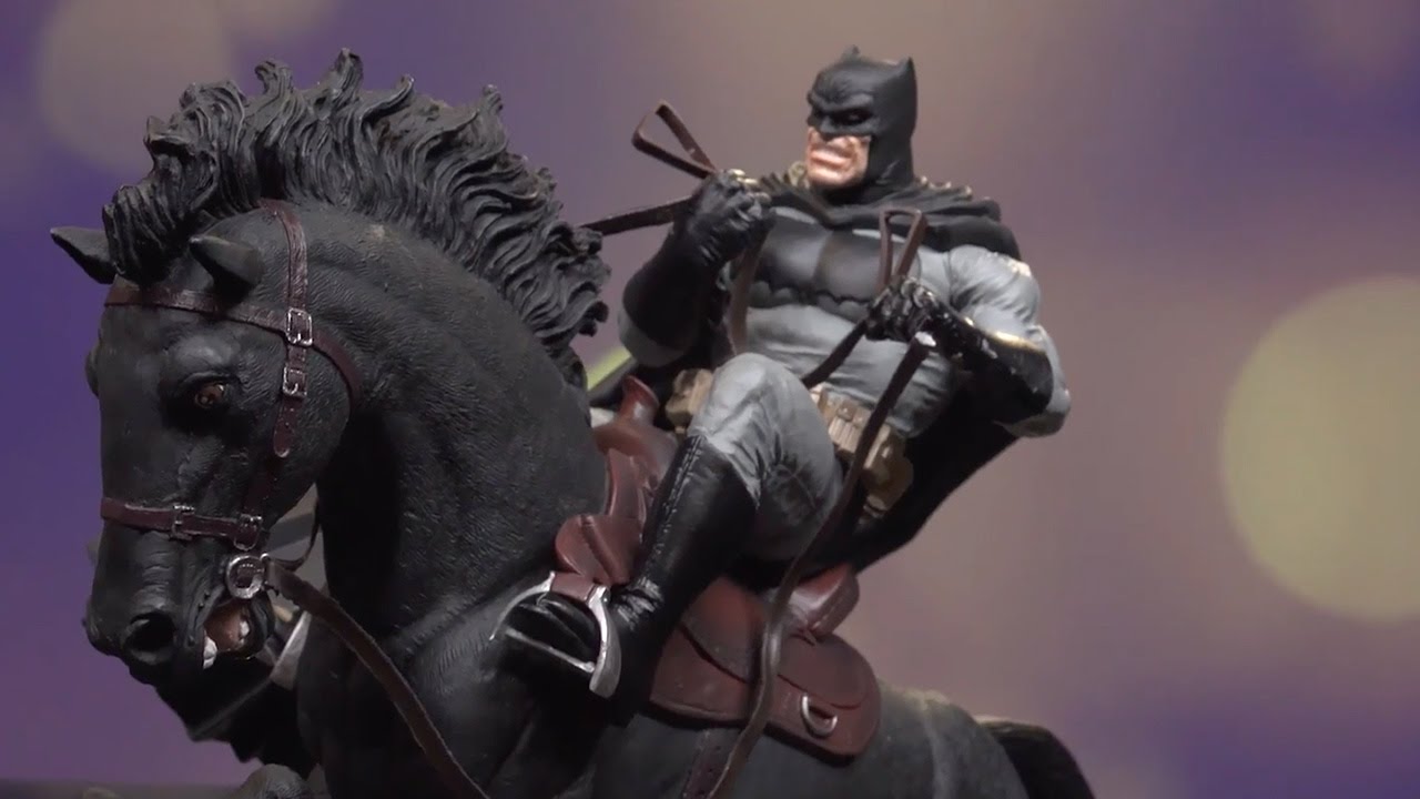 This Batman Dark Knight Returns Statue Features Bats Riding A Stallion