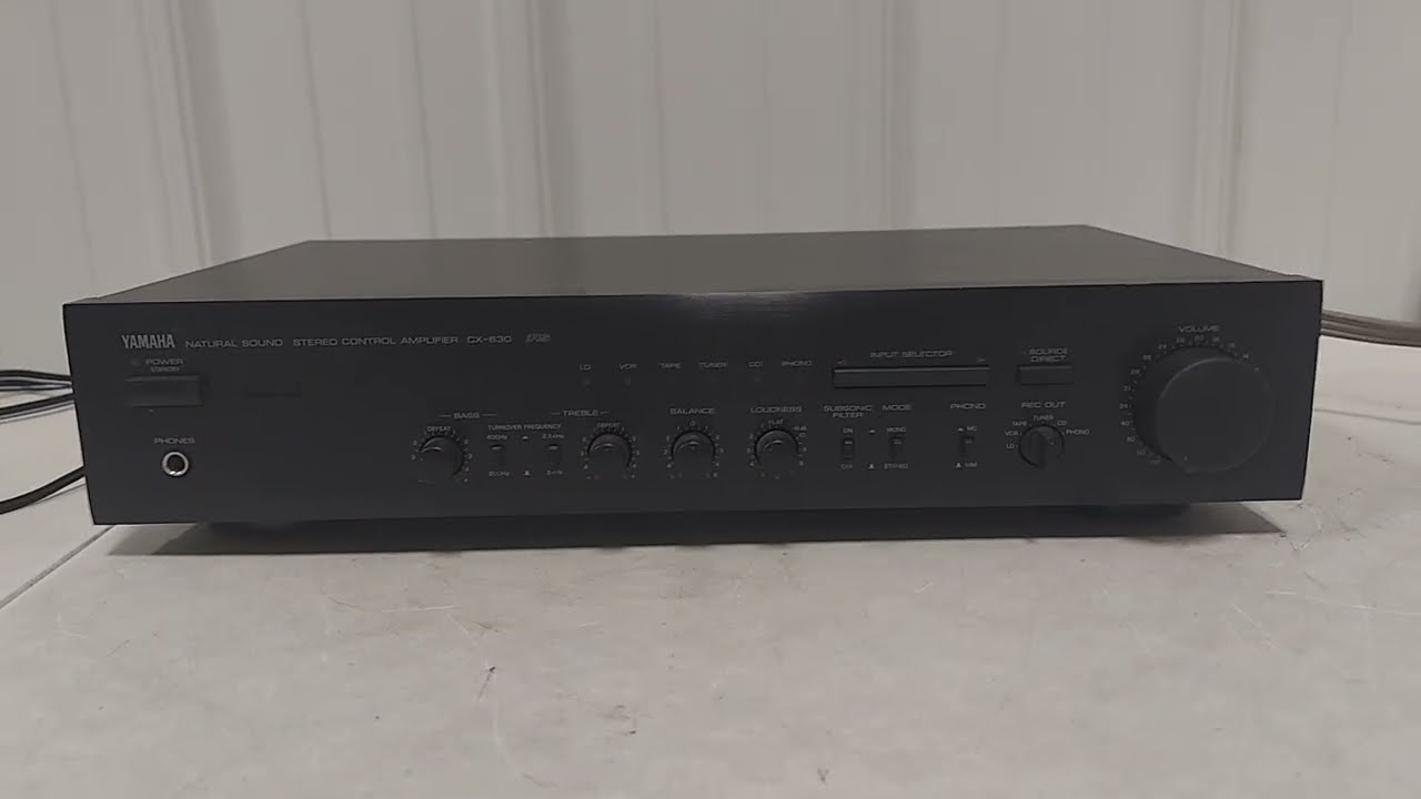 Yamaha CX-630 Natural Sound Stereo Control Amplifier