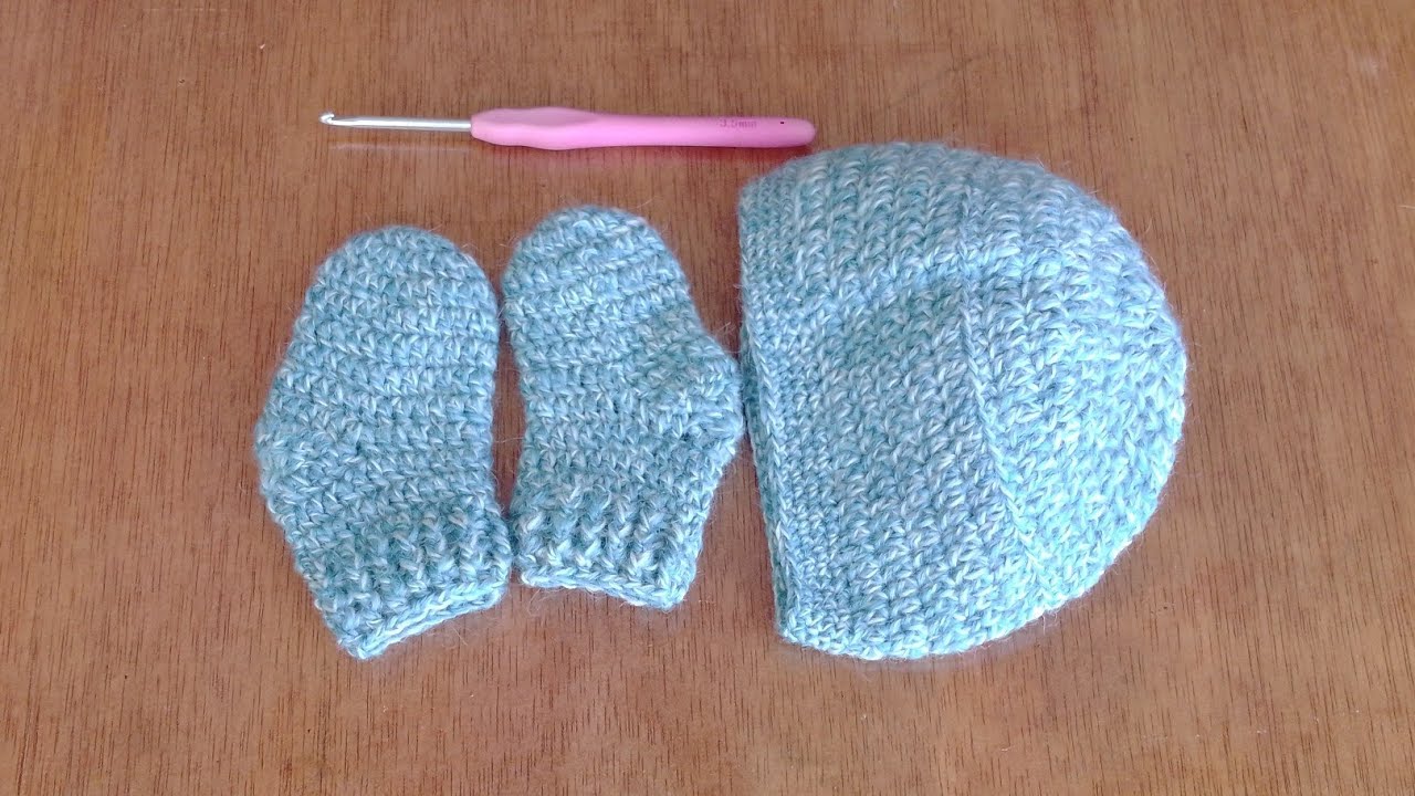 🧶Chaussettes & Bonnet Bébé au Crochet FACILE Débutant 0-3mois