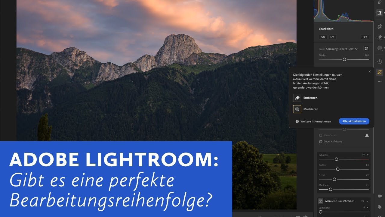 Adobe Lightroom: Die perfekte Bearbeitungsreihenfolge?