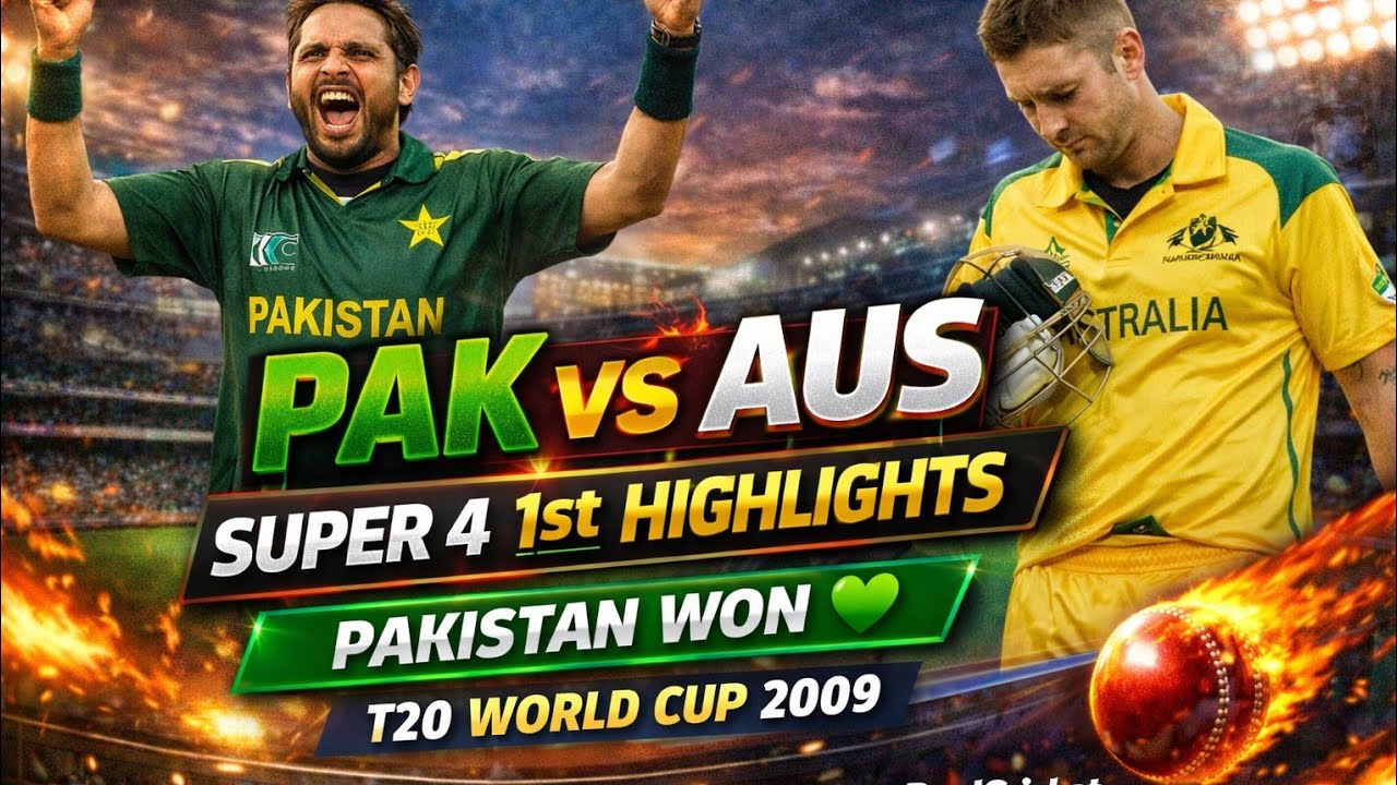 PAK vs AUS Super 4 – 1st Match Highlights | T20 World Cup 2009 | RealCricket HafizGaming