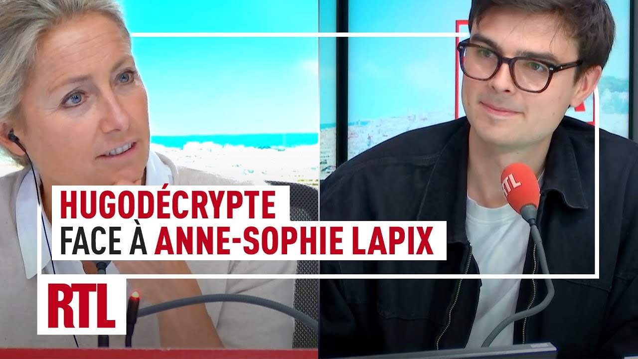 HugoDécrypte face à Anne-Sophie Lapix dans RTL Soir