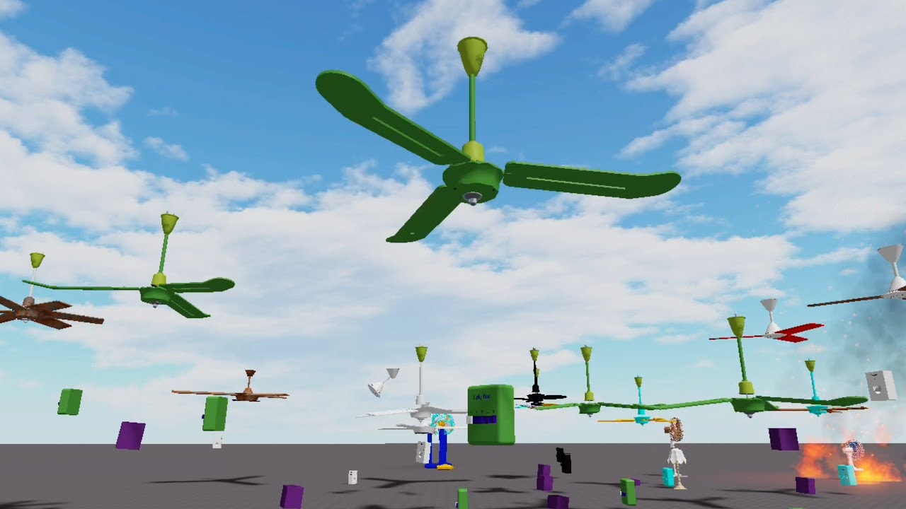 Green Ceiling Fan World Roblox