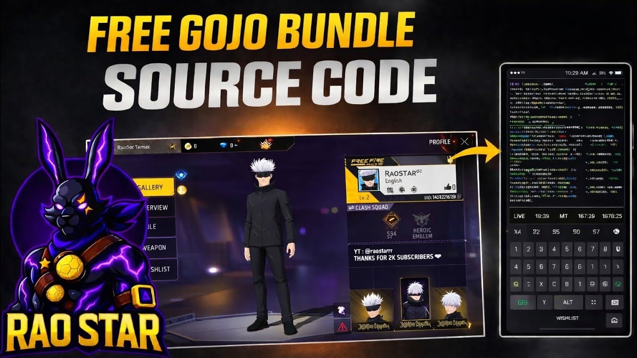 How To Get GoJo Bundle Free Using Python [Termux-setup] 💯 Gojo Minner V4 @RaoStarrr 