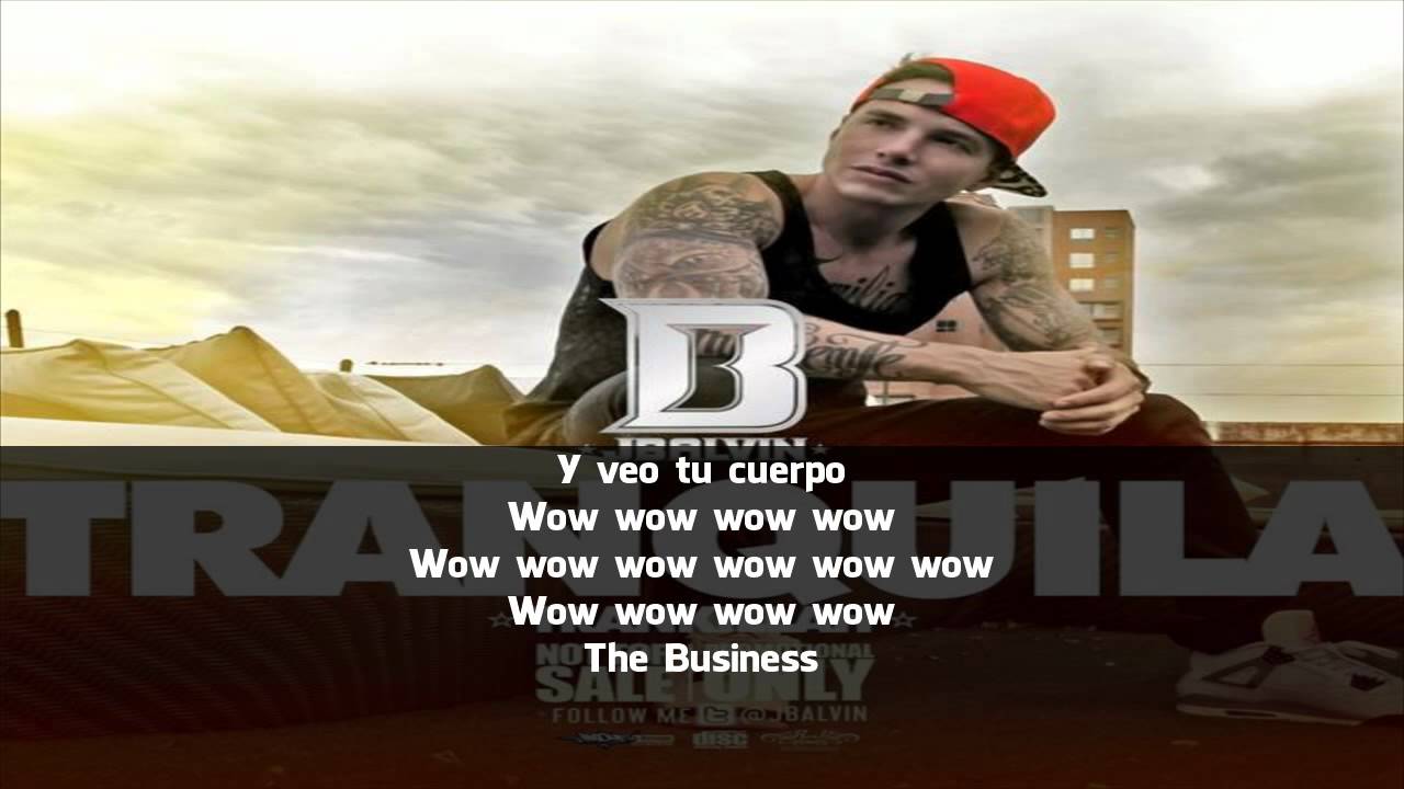 J Balvin - Tranquila (Letra)