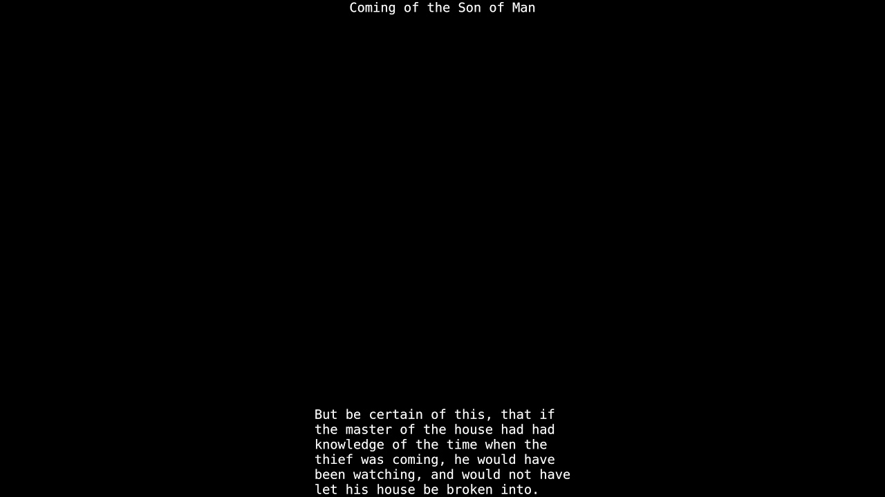 Coming of the Son of Man