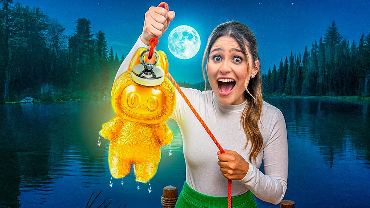 PESQUEI UM LABUBU ULTRA RARO NA PESCA MAGNÉTICA! *NÃO ACREDITO*