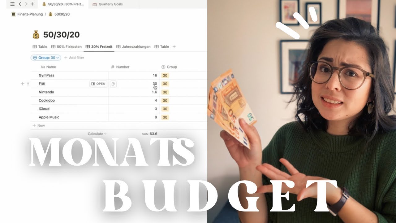 DIE FINANZEN in den Griff bekommen // Das Monats-Budget