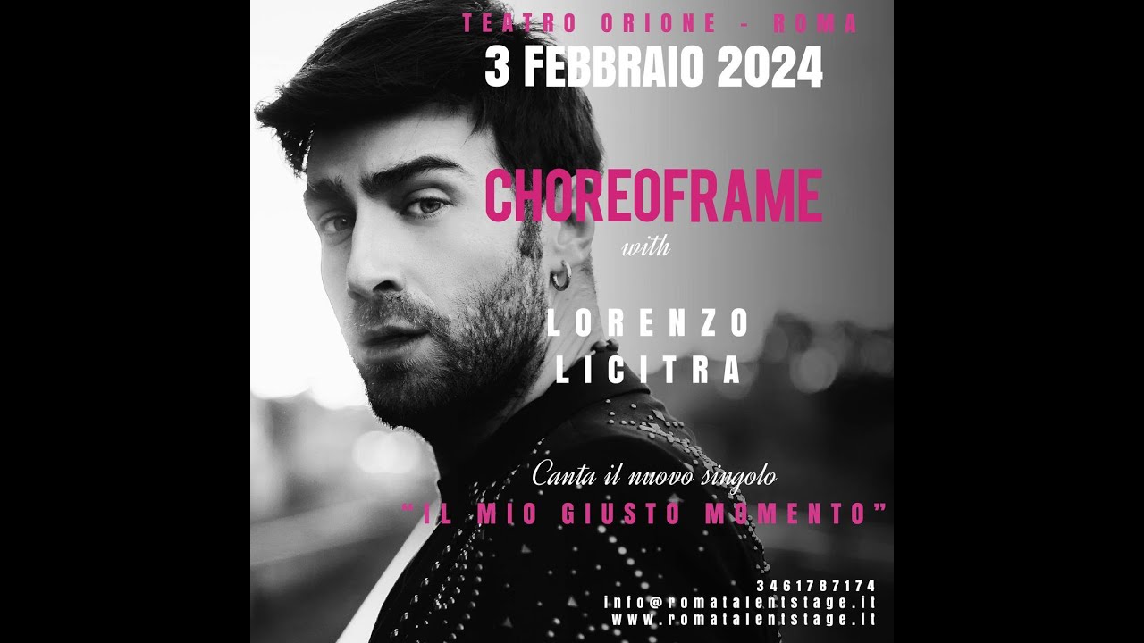 LORENZO LICITRA canta “Il mio giusto momento” | Choreo Frame 2023