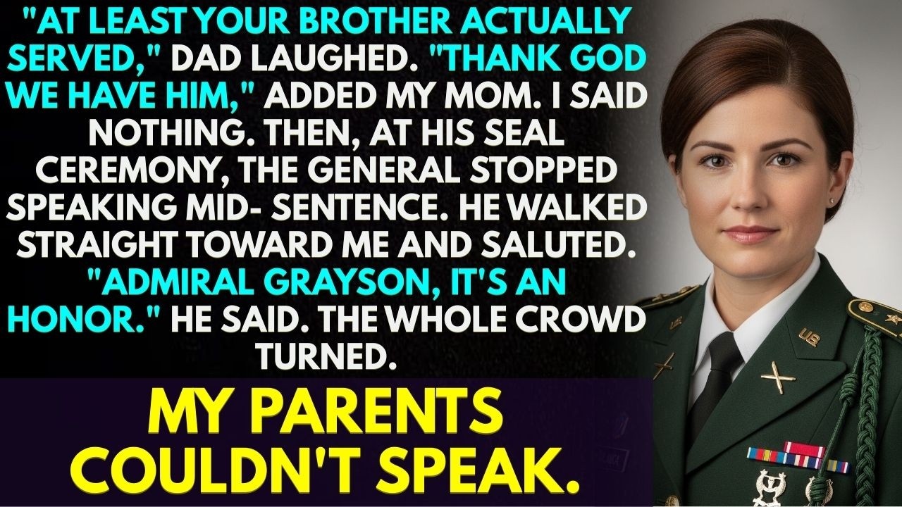 My Parents Mocked Me at My Brother’s SEAL Ceremony — Then the General Revealed My Rank.