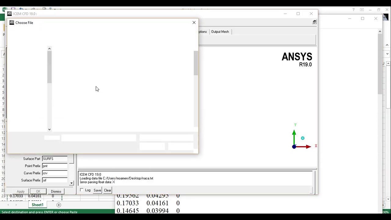 Import Any Geometry Coordinates to #ICEM